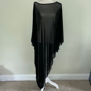 Asymmetrical beach cover-up